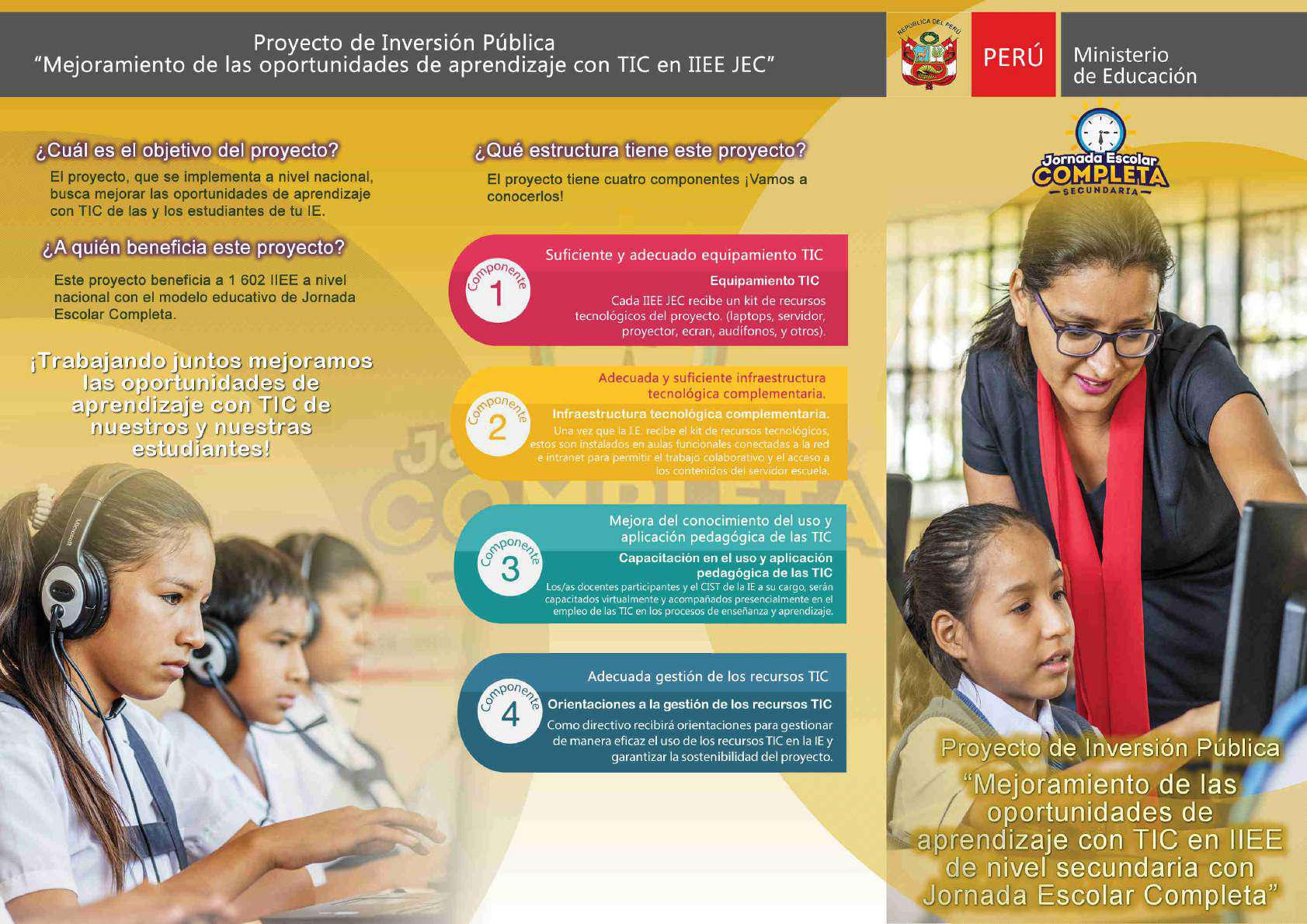Mejoramiento de las oportunidades de aprendizaje con TIC