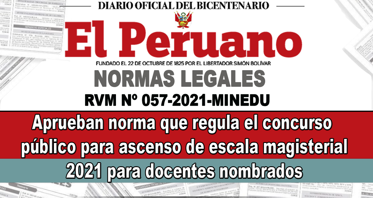 Concurso Público Para Ascenso De Escala Magisterial 2021