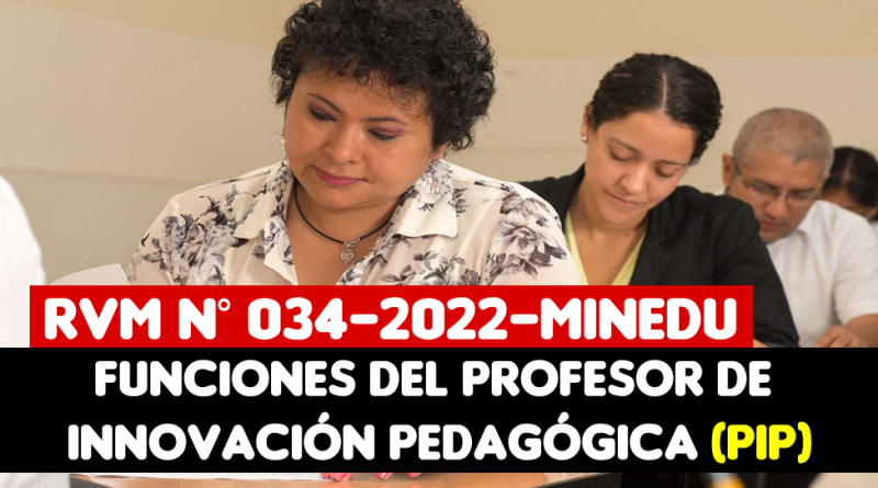 Funciones del Profesor de Innovación Pedagógica