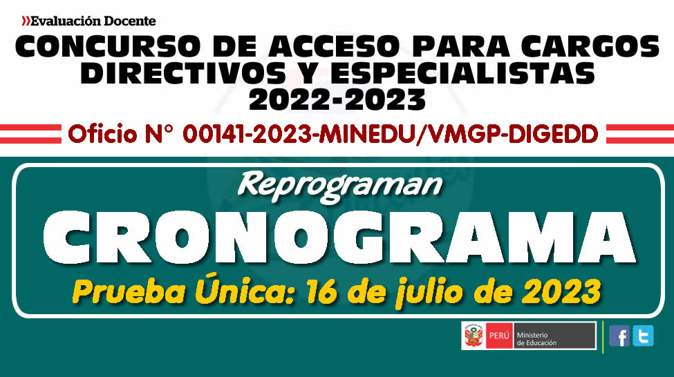 Concurso de Acceso a Cargos Directivos y Especialistas