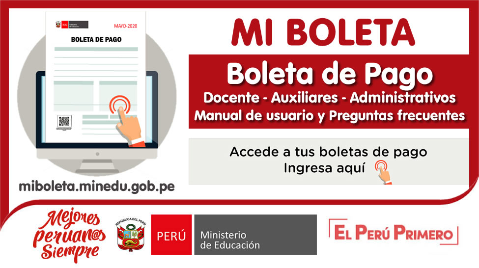 Descarga TU BOLETA de PAGO