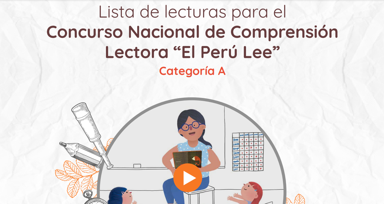 Comprensión Lectora El Perú Lee: Categoría A (Inicial 5 años)