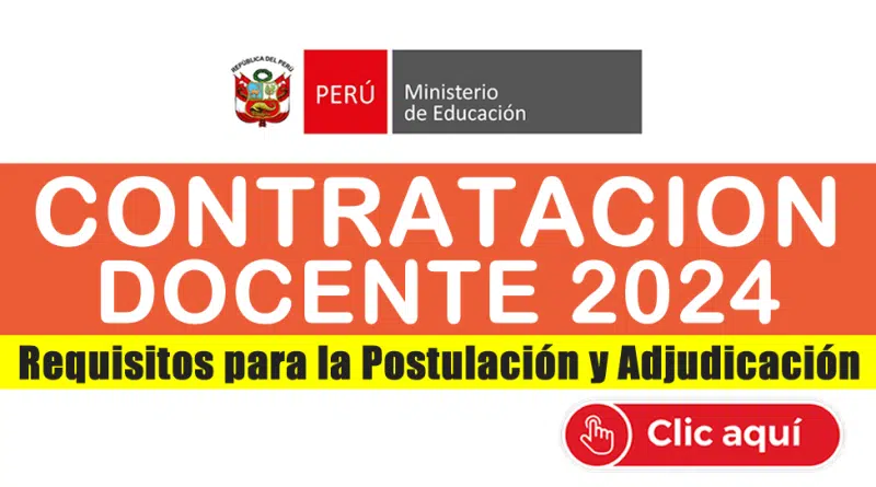Requisitos Contratación Docente 2024