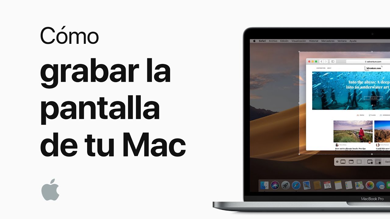 Cómo grabar la pantalla en un Mac