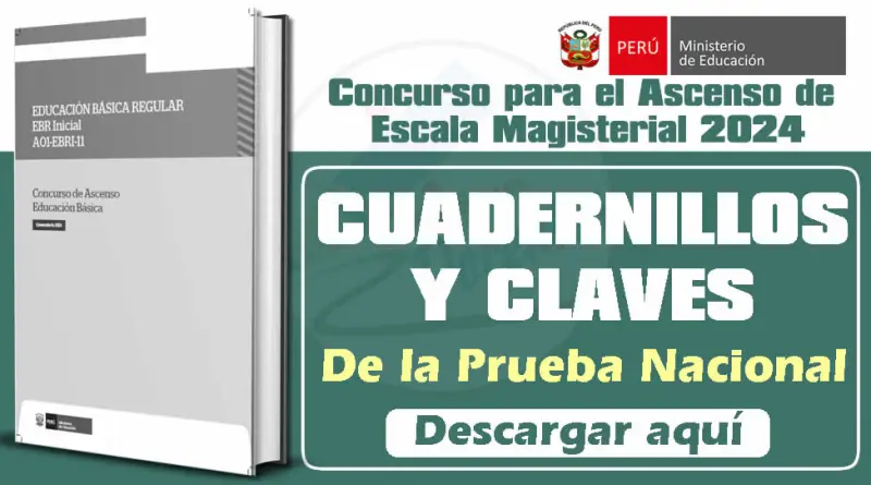 Cuadernillos y Claves de la Evaluación de Ascenso Docente