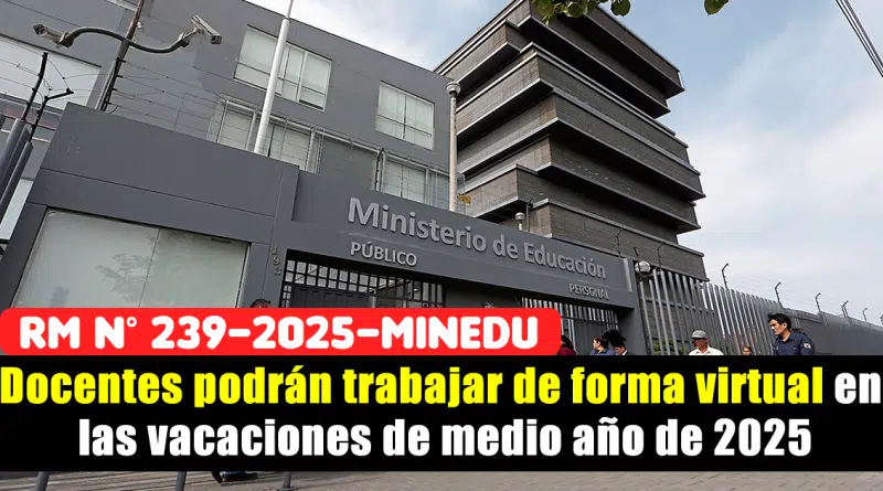 Puedes los docentes trabajar de forma virtual en las vacaciones