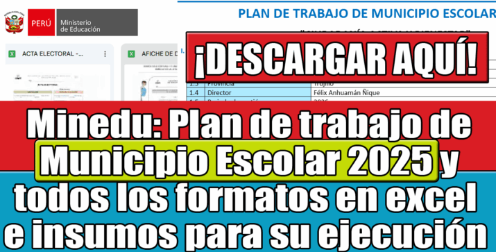 Municipio Escolar 2025: Descarga el Plan de Trabajo COMPLETO y los Formatos