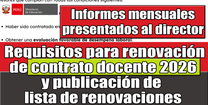 Renovación Docente 2026: Requisitos OBLIGATORIOS y Fechas