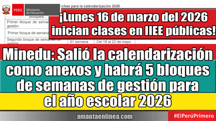 Semanas de Gestión Oficiales y las Precisiones del Minedu
