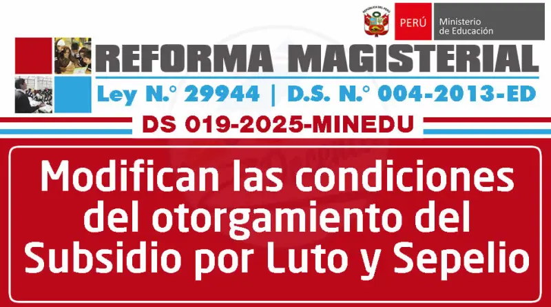 Subsidio por Luto y Sepelio