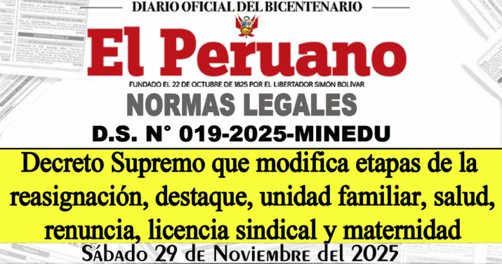 Minedu Aprueba Modificaciones a las Normas de Reasignación