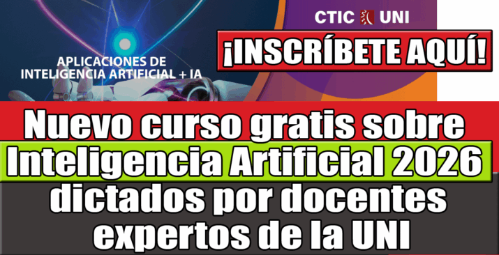 Cursos Gratis de Inteligencia Artificial en la UNI 2026