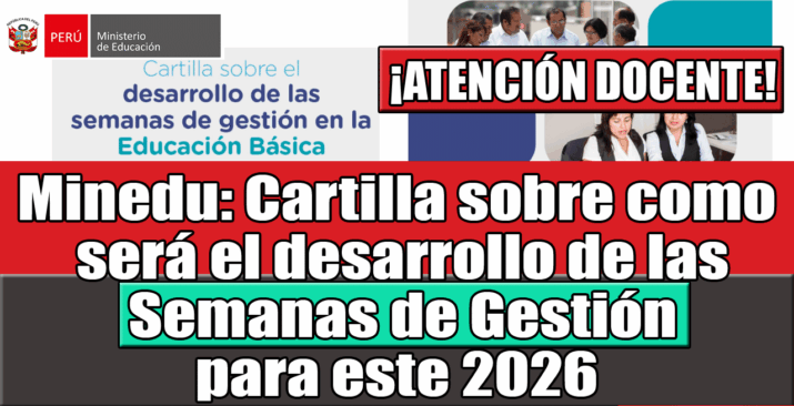 Descarga la Cartilla de Semanas de Gestión 2026