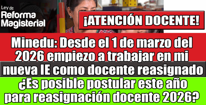 Reasignación Docente 2026