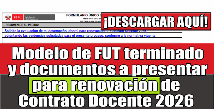 FUT para Renovación 2026