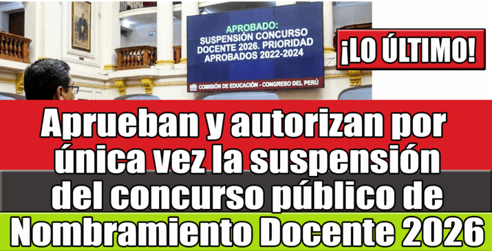 Cancelan Concurso de Nombramiento 2026