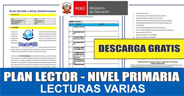 Plan Lector Primaria 2026