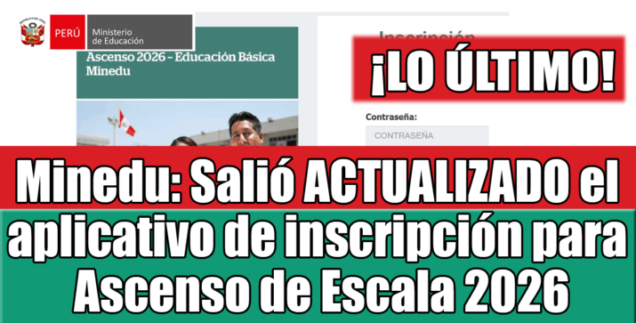 Aplicativo Actualizado para la Inscripción al Ascenso de Escala